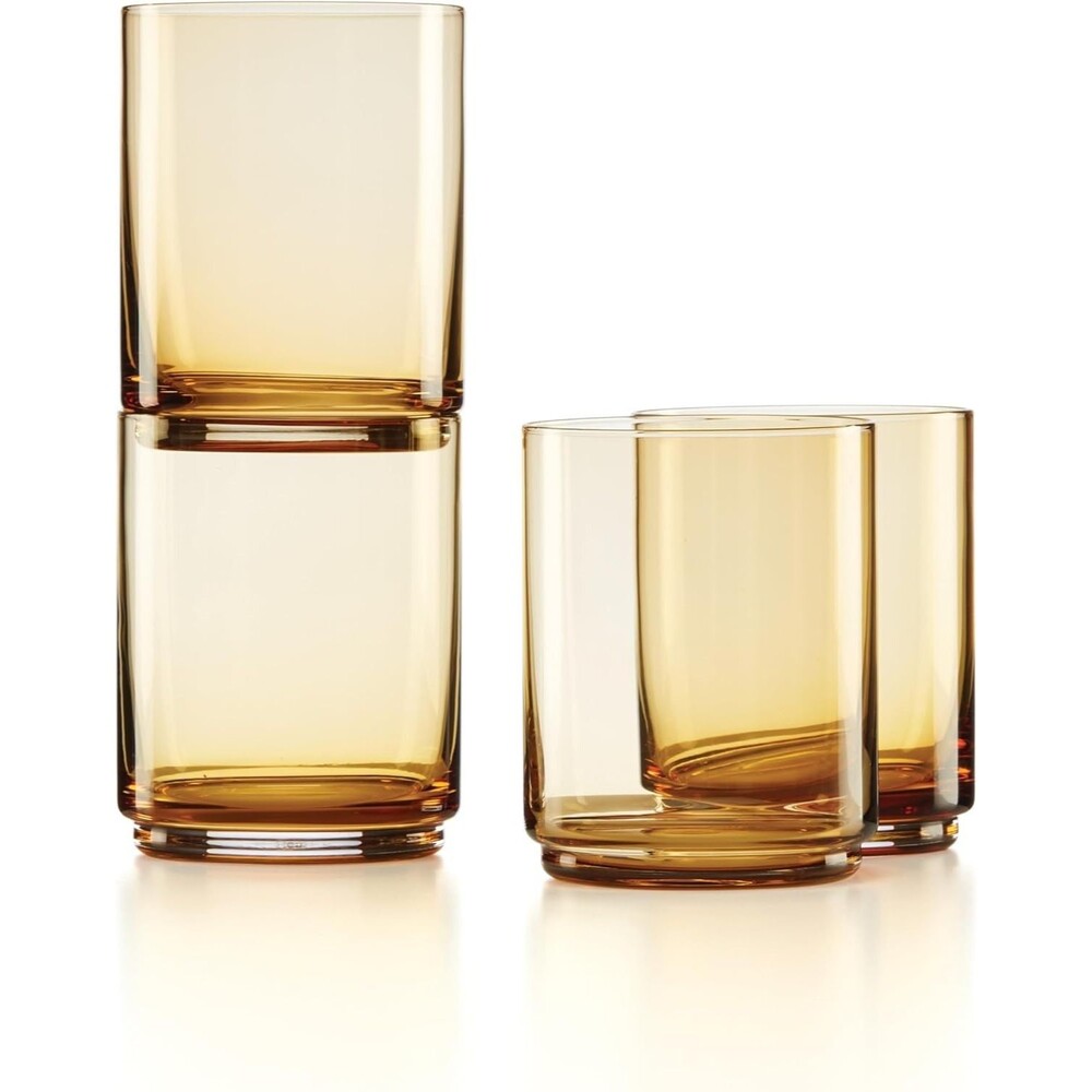 Lenox Tuscany Classics 3Pc Tall Glasses, 1.10, Orange set of #3